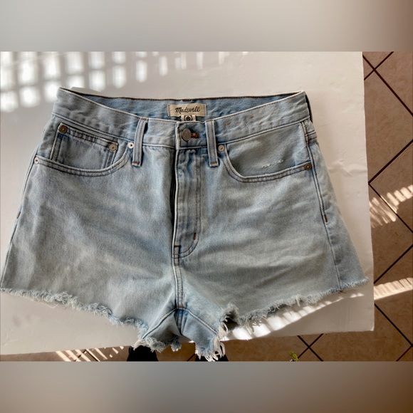 Madewell Relaxed Denim Shorts in Essen Wash High rise S 26 - Picture 1 of 5